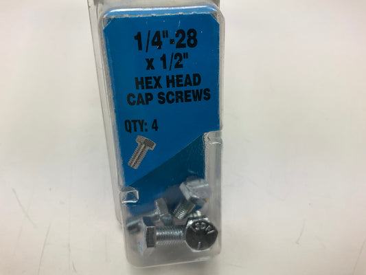 Dorman 761-005N Cap Screw Hex Head - 1/4-28 X 1/2 In - 4 PACK