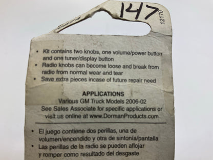 Dorman 76874 Radio Knob