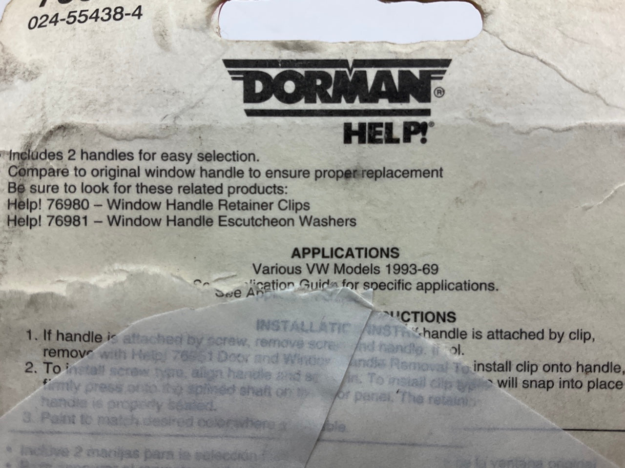 Dorman 76921 Window Crank Handles - 2 PACK