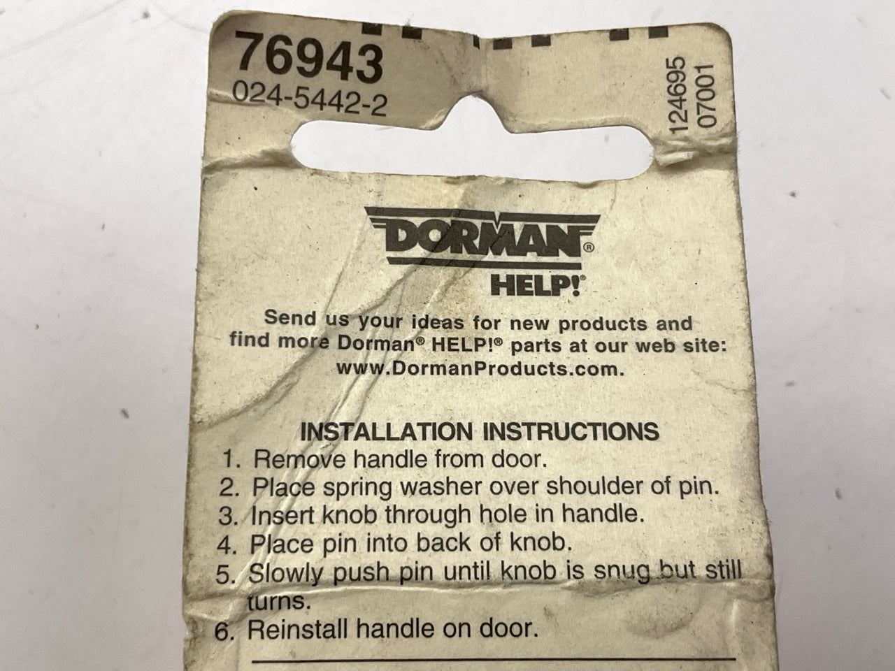 Dorman 76943 Window Crank Handle Knobs
