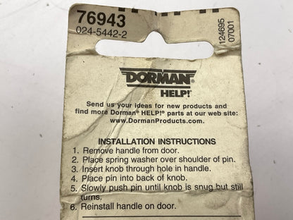 Dorman 76943 Window Crank Handle Knobs