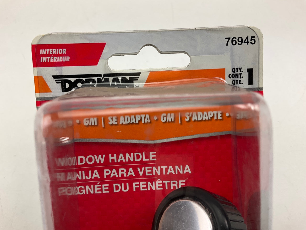 Dorman 76945 Window Chrome Crank Handle W/ Black Knob For Chevrolet / GMC Trucks