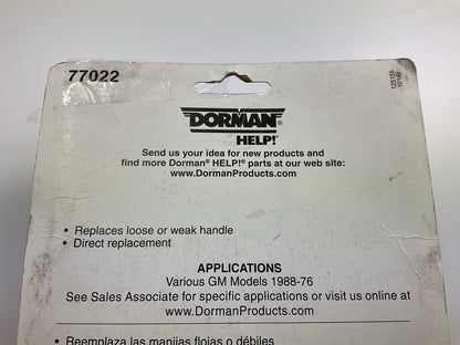 Dorman 77022 Front Right Passengers Side Exterior Outside Door Handle