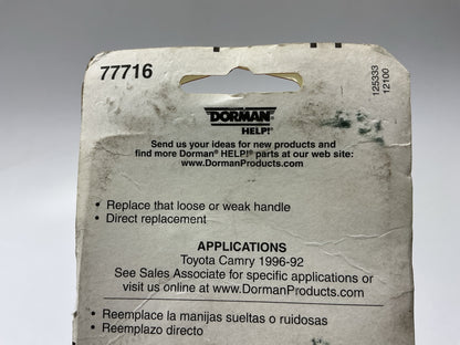 Dorman 77716 Interior Front Or Rear Left Door Handle For 1992-1996 Toyota Camry