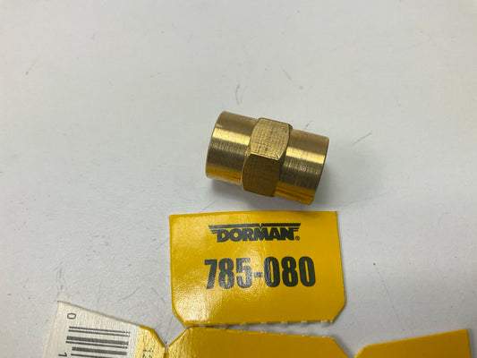 Dorman 1/8 Inch NPT Double Female Straight Coupler, Brass