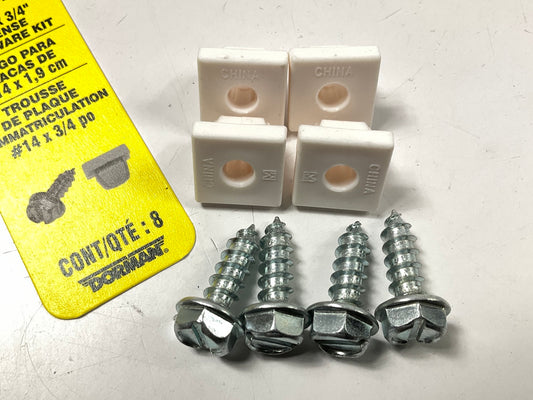 Dorman 785-148 License Plate Fastener Screws #14 X 3/4'' - 4 PACK