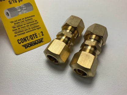 Dorman 785-306 Compression Fittings Union 5/16 In., Pack Of 2