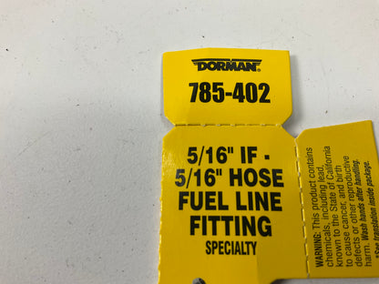 Dorman 785-402 Fuel Hose Fitting, 5/16'' Inverted Flare X 5/16''Tube