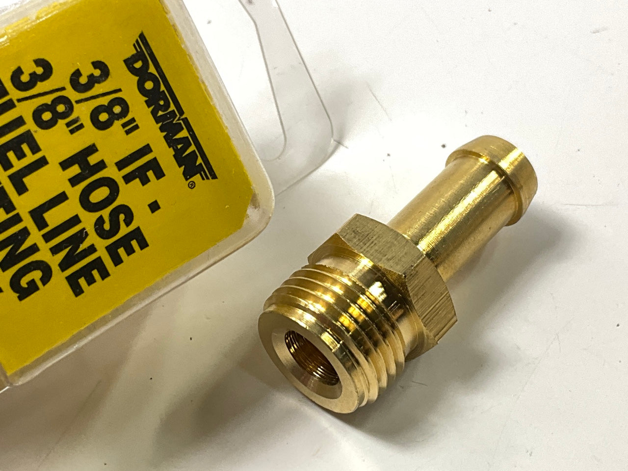 Dorman 785-408 Fuel Hose Fitting - Inverted Flare Male Connector - 3/8''  X 3/8''