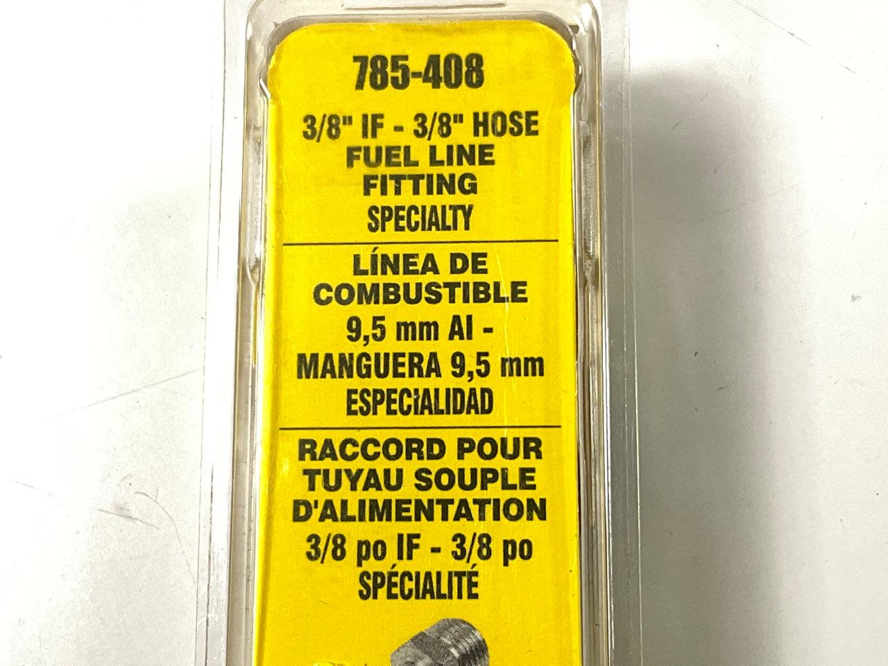 Dorman 785-408 Fuel Hose Fitting - Inverted Flare Male Connector - 3/8''  X 3/8''