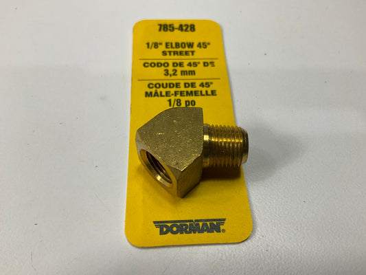 Dorman 785-428 Pipe Fitting 45 Degree Street Elbow - 1/8'' FNPT X 1/8'' MNPT