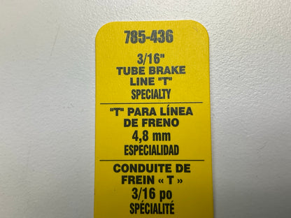 Dorman 785-436 Brass Brake Hydraulic Tee - 3/16'' Inverted Flare