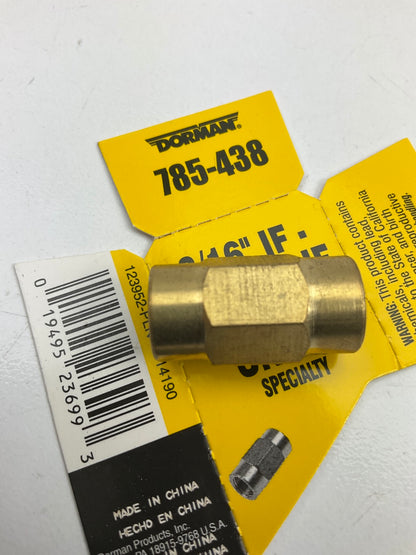 Dorman 785-438 Brake Hydraulic Line Union - Inverted Flare - 3/16 In. X M10-1.0