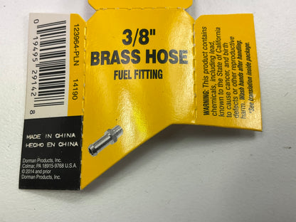 Dorman 787-018 Fuel Hose Barbed Fitting Male Connector 3/8'' Hose X 1/8'' Male NPT