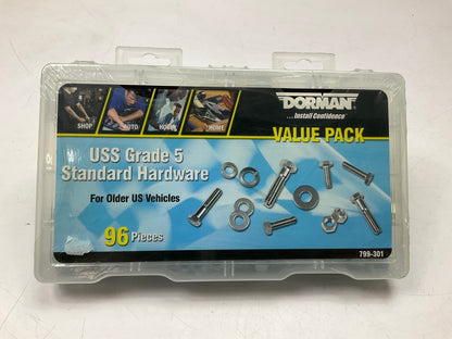 Dorman 799-301 USS Grade 5 Standard Hardware Value Pack- 96 Pieces