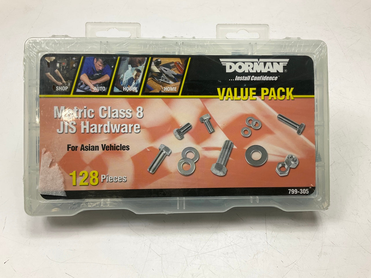 Dorman 799-305 Metric Class 8 JIS Hardware Assortment - Asian Vehicles - 128 PCS