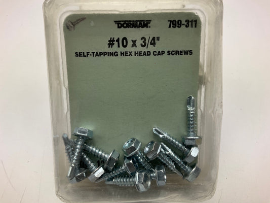 Dorman 799-311 Tapping Screw-Hex Washer Head - No 10 X 3/4'' - Pack Of 12