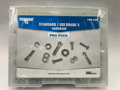 Dorman 799-320 USS Grade-5 Standard Hardware Value Pack Bolts, Nuts, Washers SAE