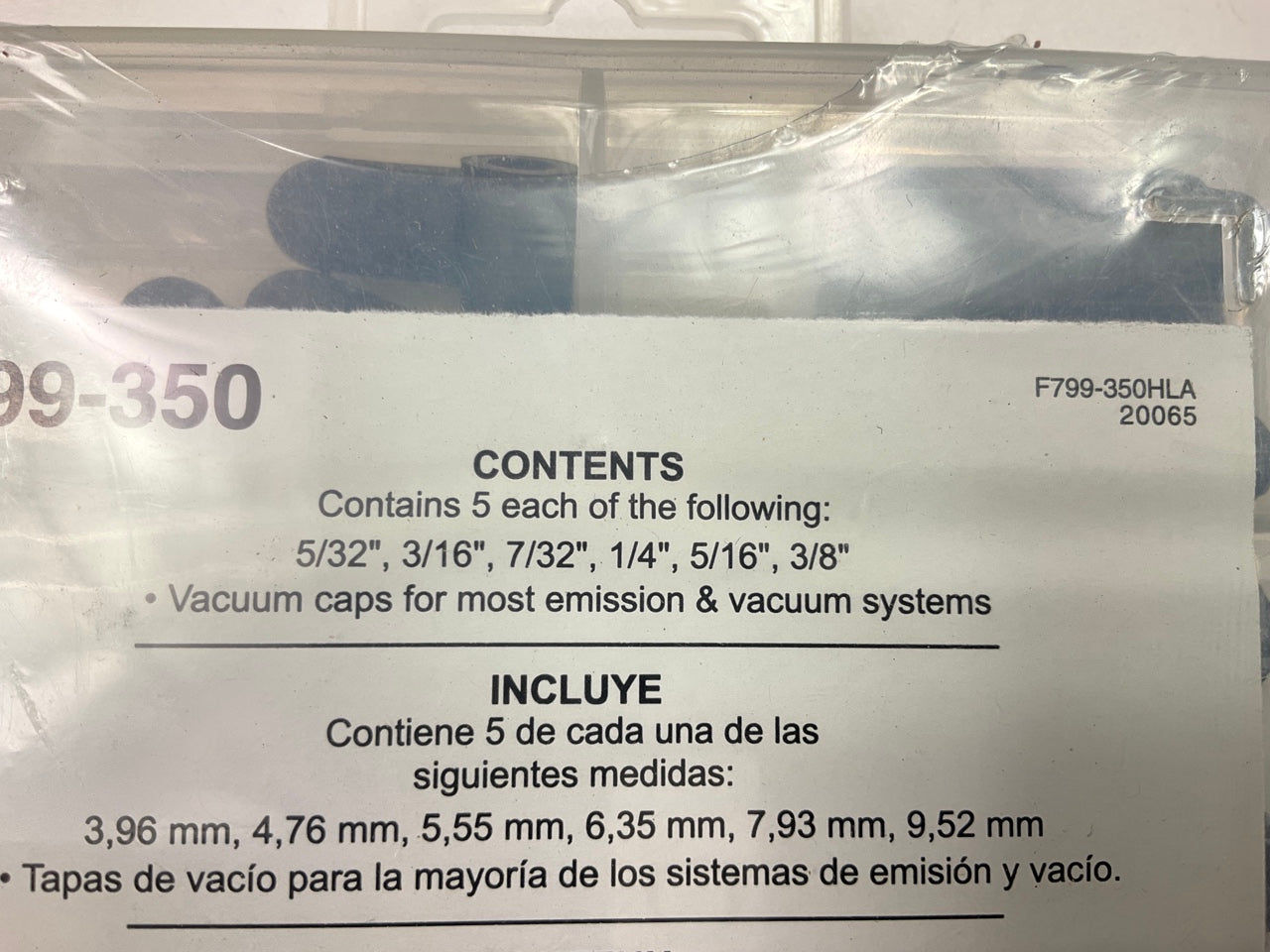 Dorman 799-350 Vacuum Cap Assortment - Pack Of 30