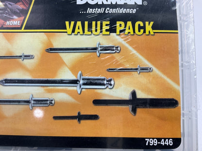 Dorman 799-446 Rivet Assortment Value Pack- 16 Sku S- 155 Pieces
