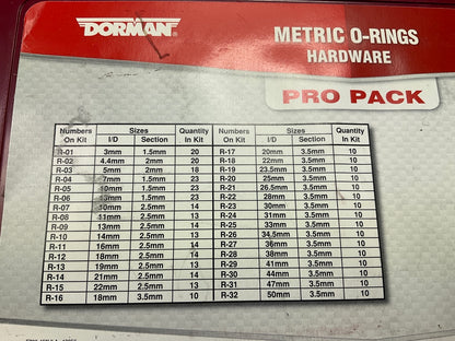 Dorman 799-452 Metric O-Rings Value Pack- 32 Skus, 419 Pieces Total