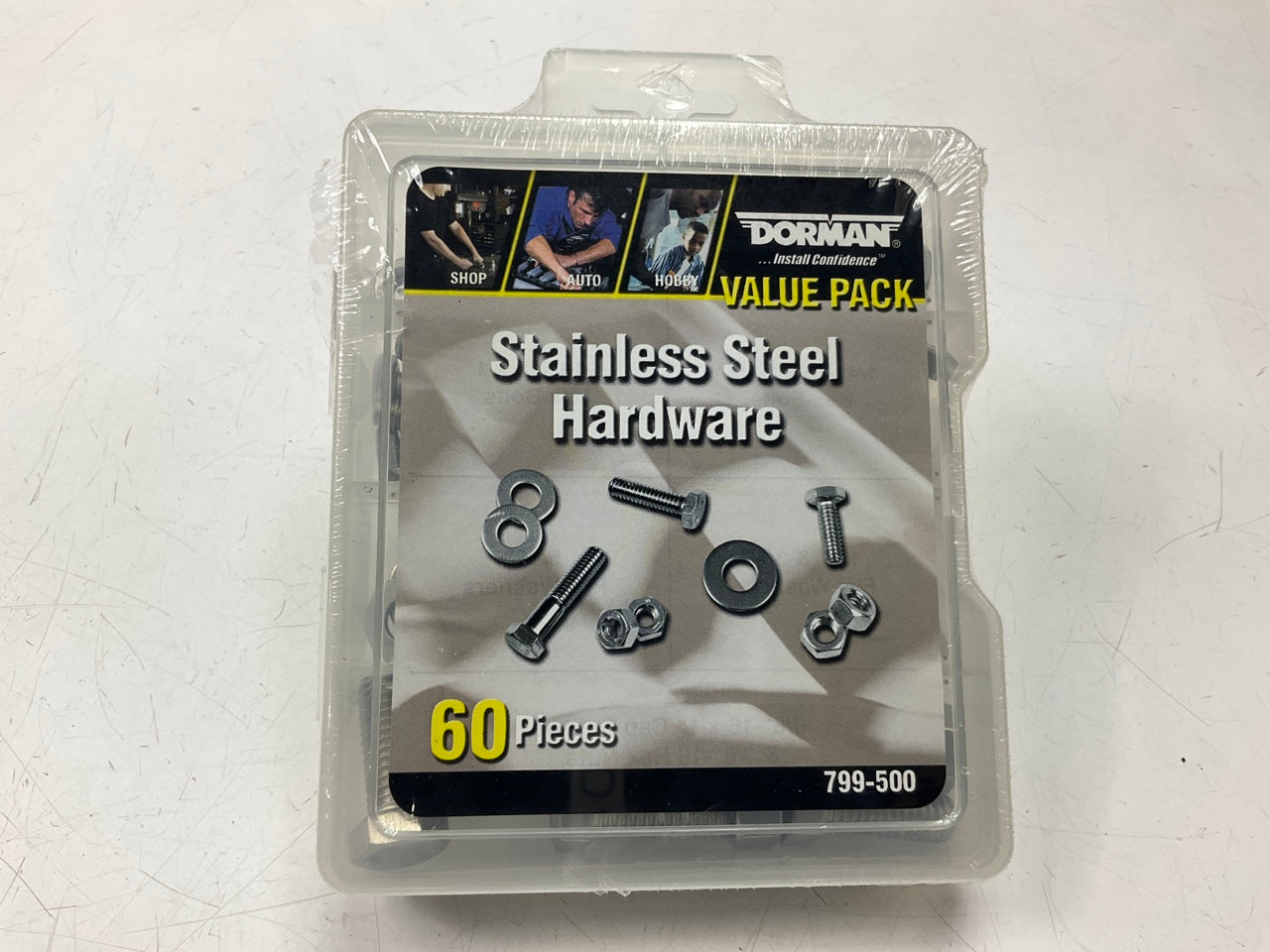 Dorman 799-500 Stainless Steel Hardware Assortment (60 Pieces)