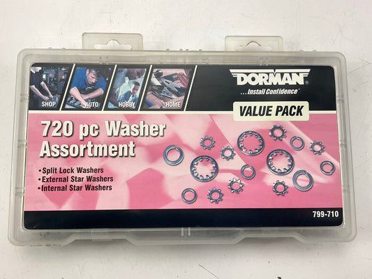 Dorman 799-710 Washer Assortment Value Pack 18 Different Sizes, 720 Pieces Total