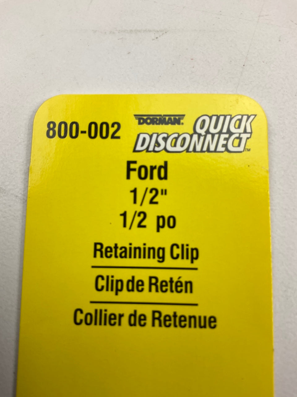 Dorman 800-002 Ford 1/2'' Fuel Line Retainer Clips, 5/Pack