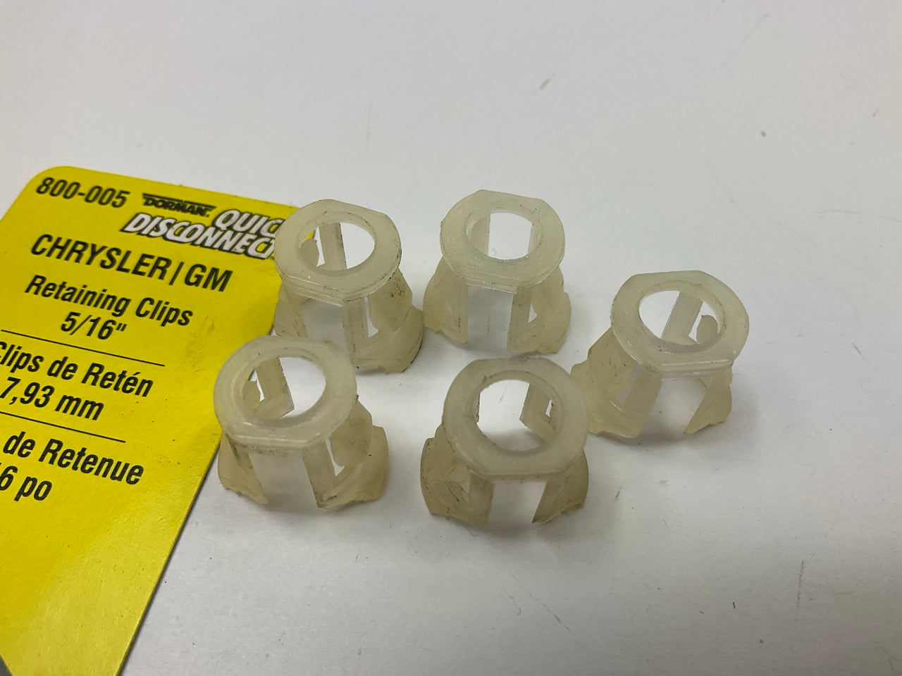 Dorman 800-005 5/16'' Fuel Line Retaining Clips, 5 Pack, For Chrysler & GM
