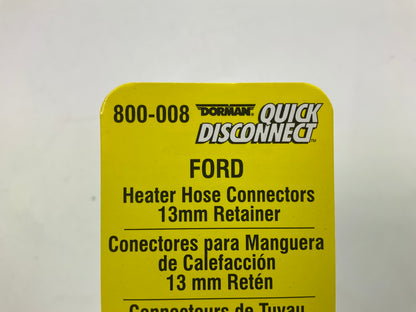 Dorman 800-008 13mm Metal Heater Hose Connector Retainer Clips Ford, 3 / PACK