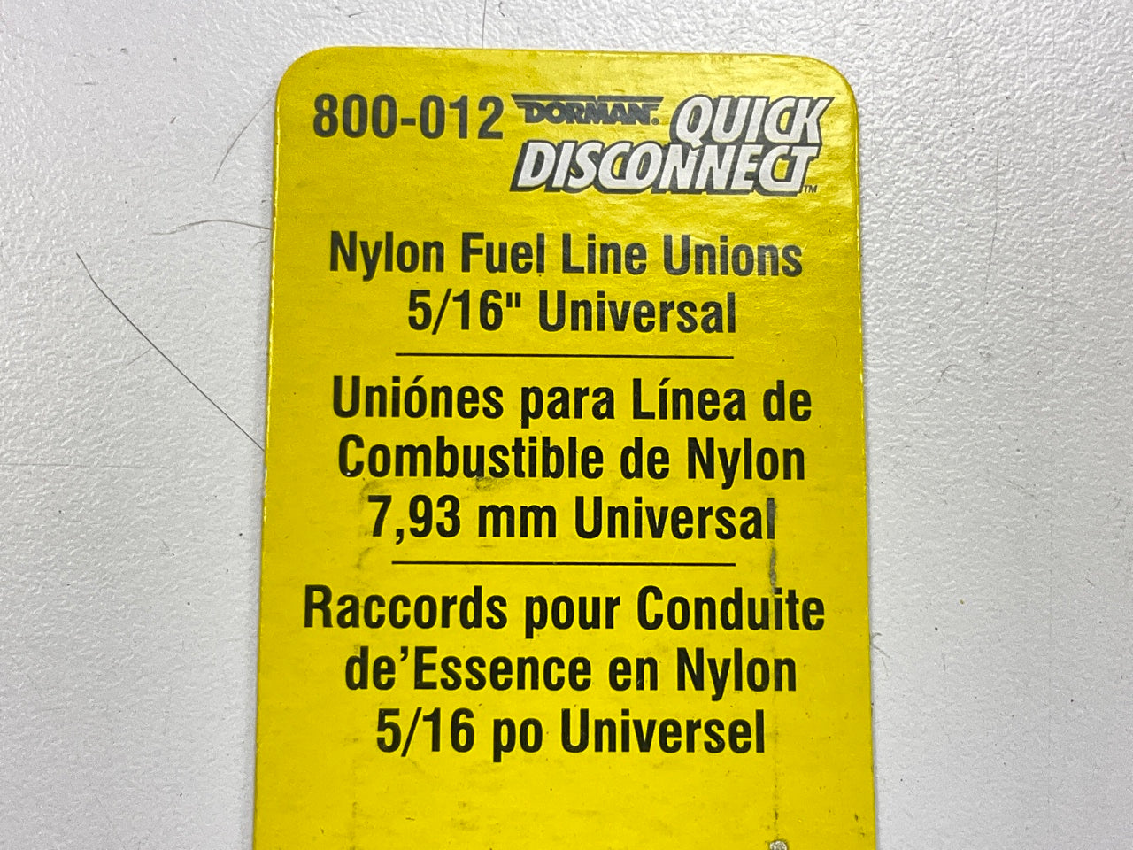 Dorman 800-012 Nylon Fuel Line Unions, 5/16'' Universal, 2 Pieces