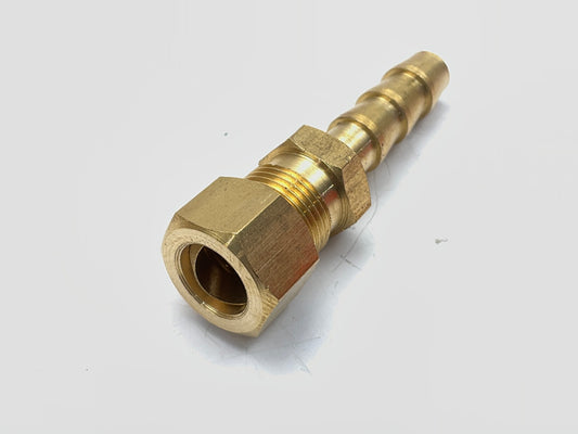 Dorman 800-0355 Fuel Line 3/8'' Brass Compression Fitting To 3/8'' Barb - 5 / Pack