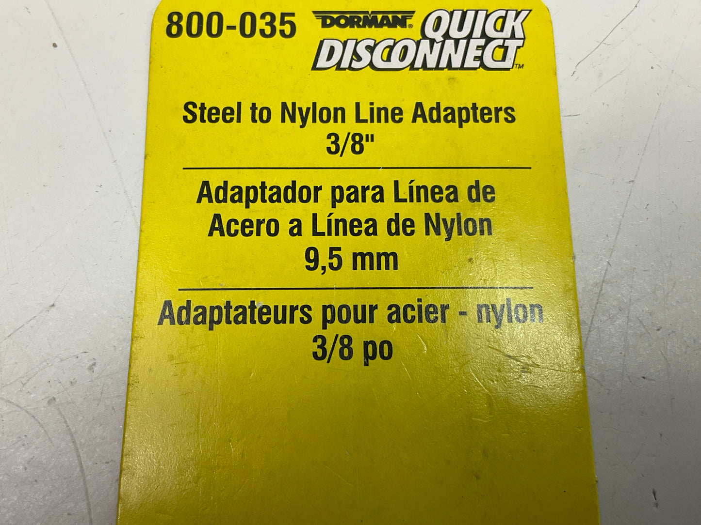 Dorman 800-035 Steel To Nylon 3/8'' Fuel Line Adapters - Pack Of 2