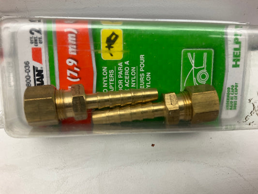 Dorman 800-036 Fuel Line Adapter - 5/16 In. Steel To 5/16 In. (8mm) - Pack Of 2