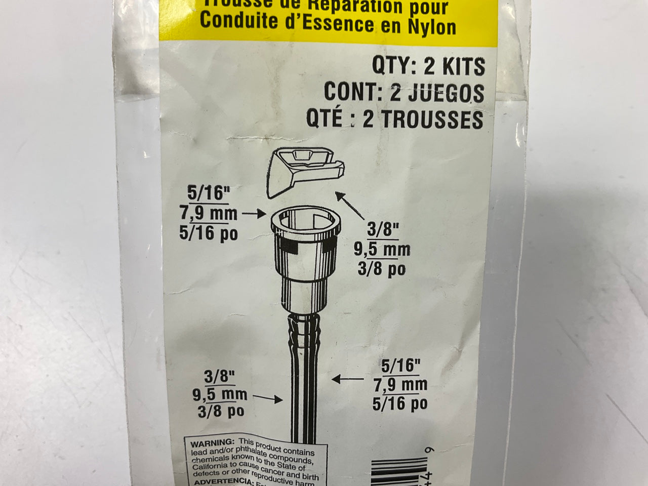 Dorman 800-063 Nylon Fuel Line Repair Kits For Ford 5/16 & 3/8'' 800-054, 800-055