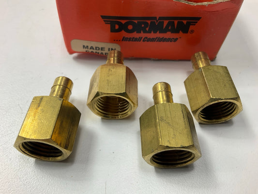 (4) Dorman 800-078 Fuel Line Fitting Connector 3/8'' To 16mm