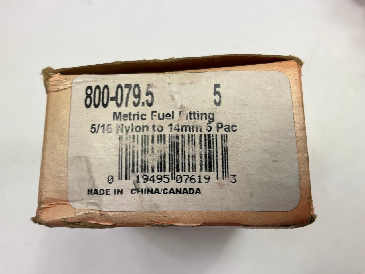 (5) Dorman Fuel Line Fitting Adapters 5/16'' Nylon Hose To M14-1.5 Female Thread