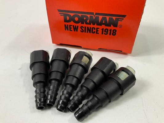(5) Dorman 800-080 Fuel Line Quick Connect 5/16'' To 5/16'' 180 Degree