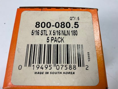 (5) Dorman 800-080 Fuel Line Quick Connect 5/16'' To 5/16'' 180 Degree