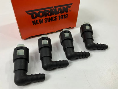 (4) Dorman 800-081 Fuel Line Connector, 5/16''  To 5/16'' 90 Degree