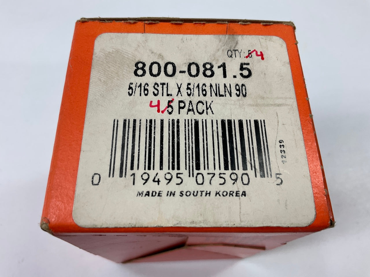 (4) Dorman 800-081 Fuel Line Connector, 5/16''  To 5/16'' 90 Degree