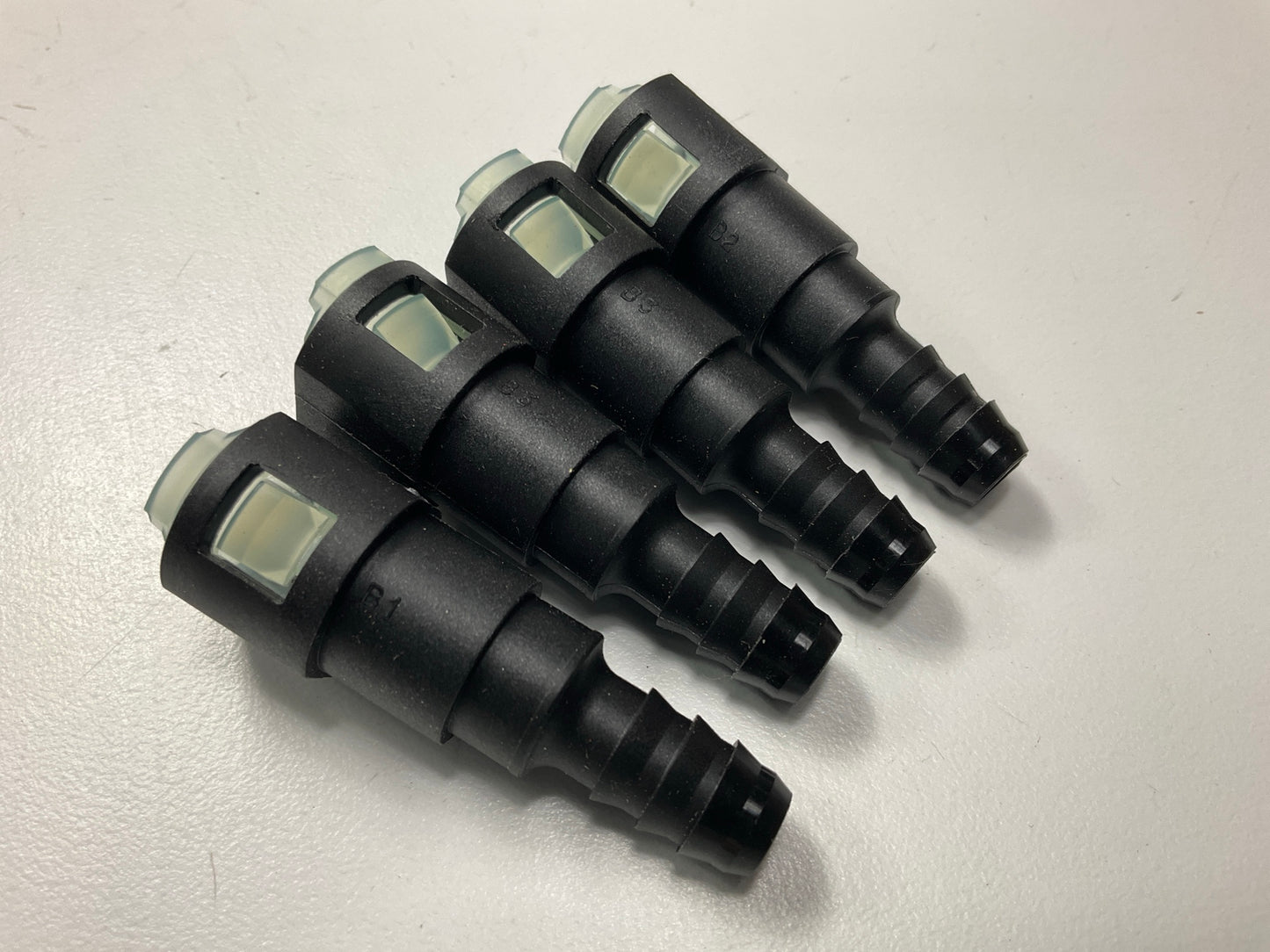 (4) Dorman 800-082 3/8'' Fuel Line Fittings 3/8'' Steel X 3/8'' Nylon Quick Connect