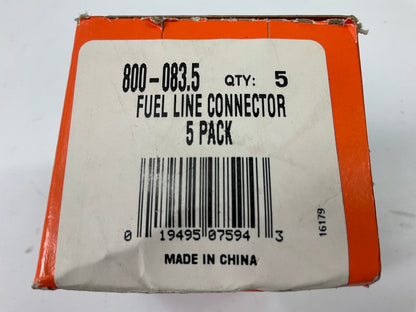 (5) Dorman 800-083 Fuel Line Quick Connector 14'' To 5/16'' 180 Degree