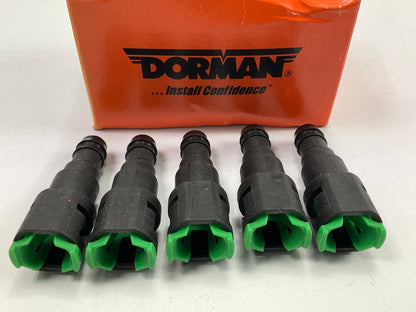 (5) Dorman 800-084 Fuel Line Quick Connector - 5/16'' Steel To 3/8'' Nylon Adapter