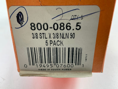 (3) Dorman 800-086 3/8'' To 3/8'' 90 Degree Fuel Line Quick Connector