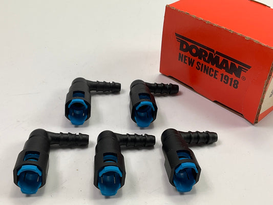 (5) Dorman 800-091 Fuel Line Quick Connector, 3/8'' To 5/16'' 90 Degree