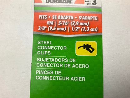 Dorman 800-093 Fuel Line Retaining Clips, 1 Each - 5/16 In, 3/8 In. And 1/2 In.