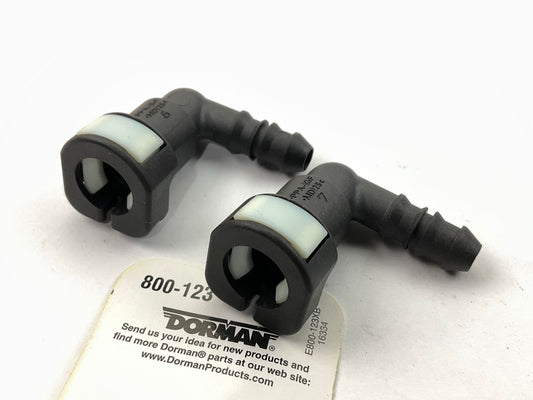 Dorman Fuel Line Retaining Clips 5/16'' Steel To 5/16'' Nylon 90 Degree Connectors