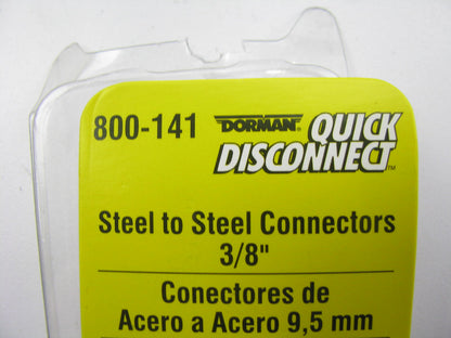 Dorman 800-141 Fuel Line Quick Disconnet Compression Union For 3/8'' Line 3/Pack