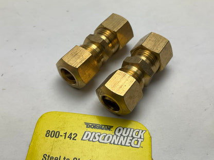 Dorman 800-142 Fuel Line Compression Union - 5/16'' Steel Line To Steel Connector